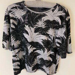 Black, Grey & White Top from Top Shop